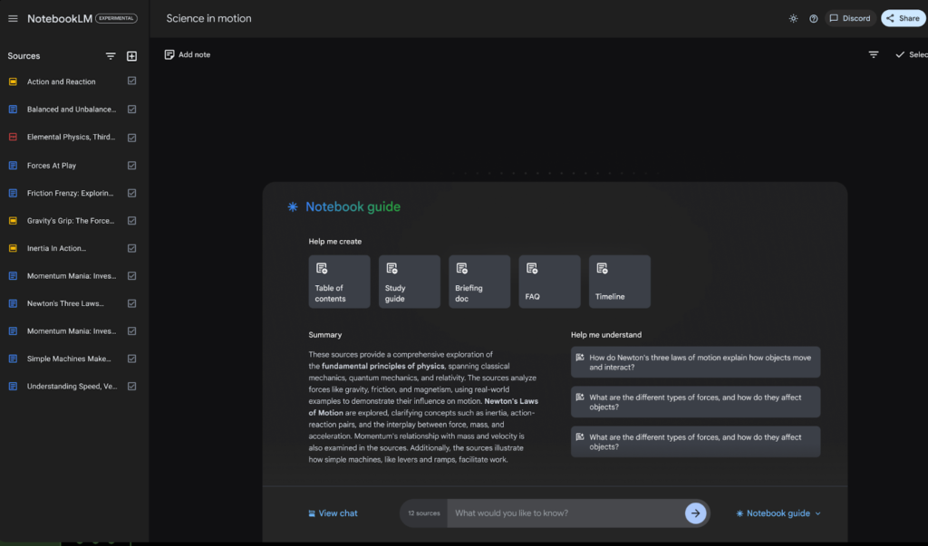 AI-powered NotebookLM by Google analyzes documents, summarizes key points, aiding research, learning, and brainstorming.