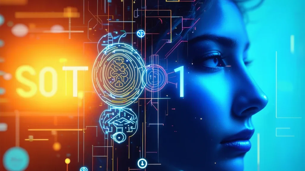 Futuristic AI robot symbolizing automation tools for small businesses in 2025